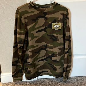 Vans Camo Crewneck Sweatshirt Size Small